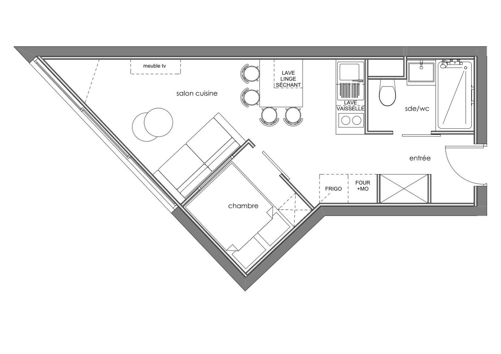 Val Thorens Appartement Residence Les 3 Vallees Eksteriør bilde